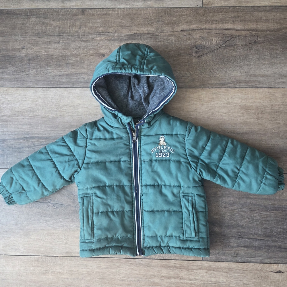 London Fog Green Puffer Jacket for Kids